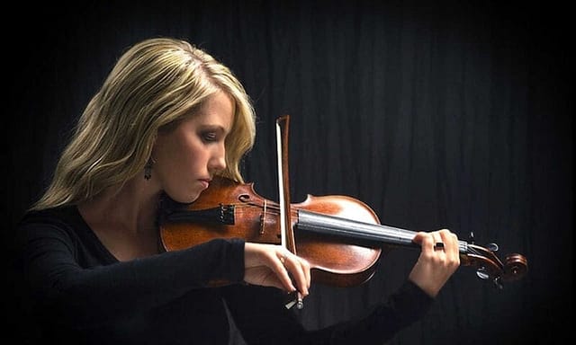 High School Senior Portrait: Girl with Violin